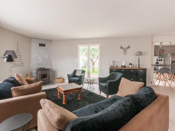 Maison spacieuse pour 8 au Bois-Plage-en-Ré avec jardin - FR-1-835-13