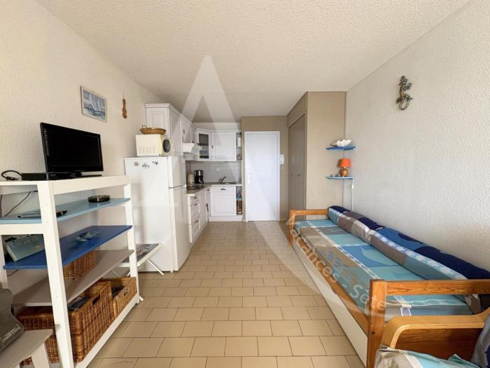 Studio cabine avec vue mer et parking