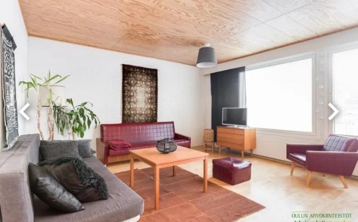 Suuri huoneisto puusaunalla