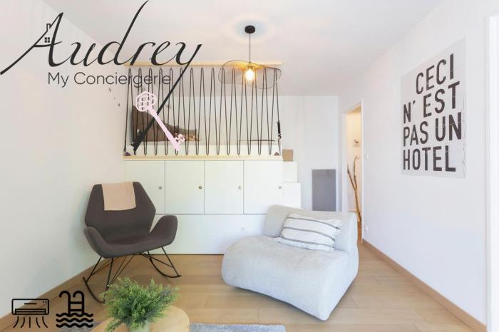 Chez Stéphanie De - Superbe studio design en centre ville avec piscine