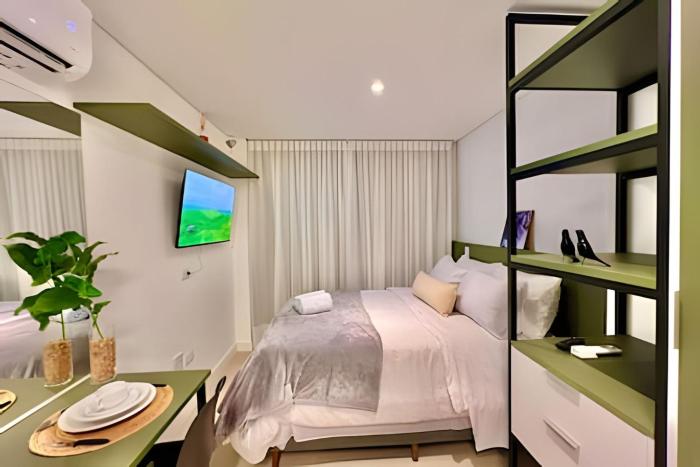 PERFEiTO, Studio Com Piscina e Ar Condicionado