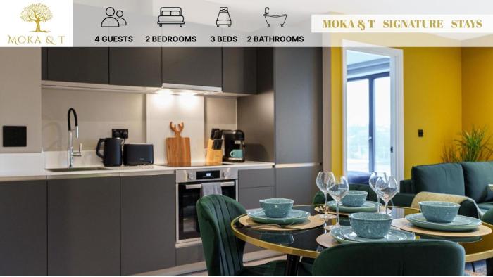 Jungle Luxe Retreat, 2Bed 2Bath Leeds, Center & Stadium