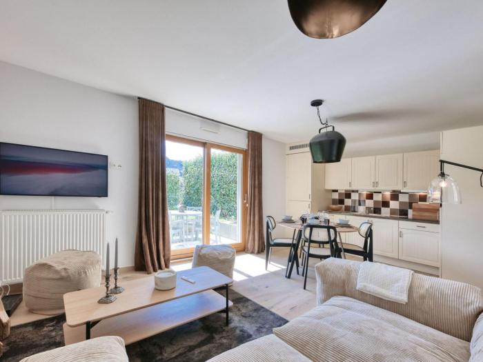 Saint-Gervais : Appartement rénové 2 ch, jardin, WiFi & parking - FR-1-663-34