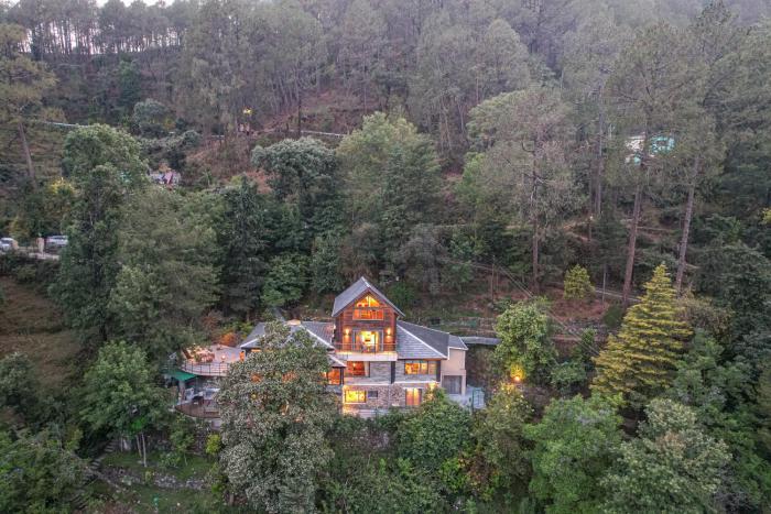 ELIVAAS Blushing Pines 3 BHK With Indoor Pool, Attic and Classy Interiors