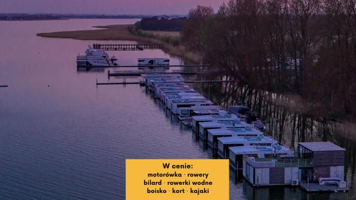 HT Houseboats - domki na wodzie - sauna, motorówka, rowerki wodne