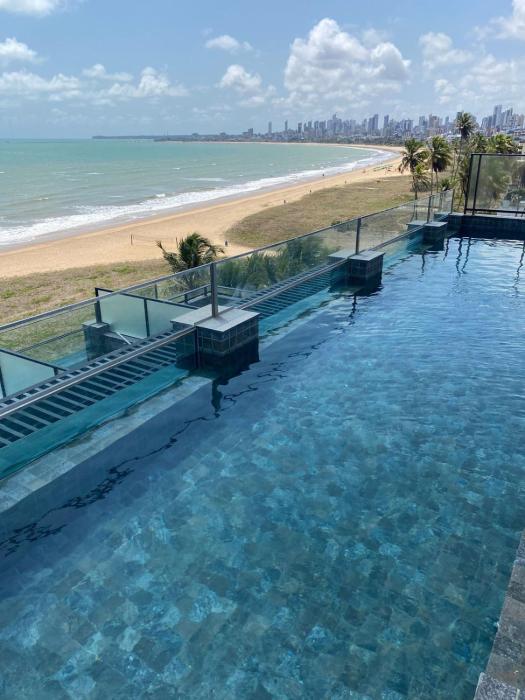 Studio Pé na Areia com vista perfeita do mar