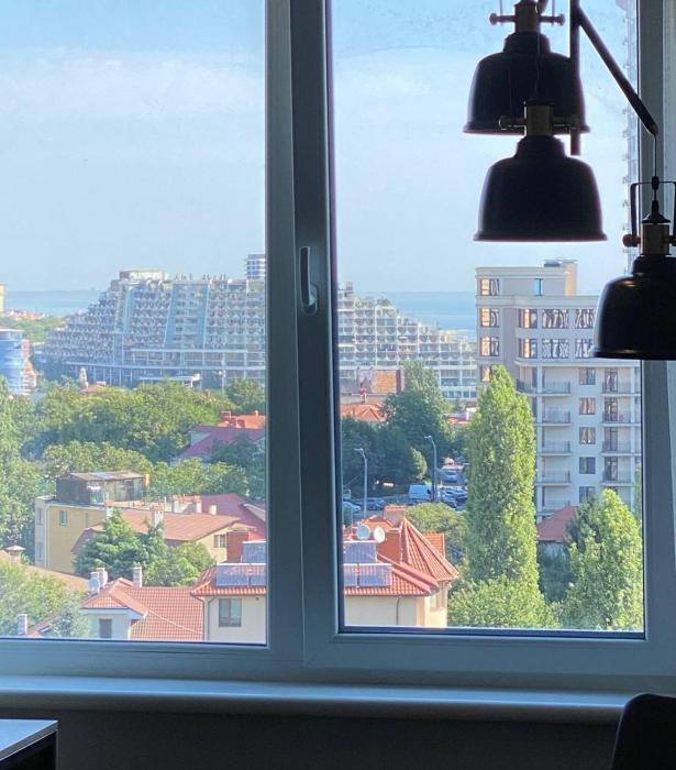 Апартаменты у моря, в районе Аркадии вид на море