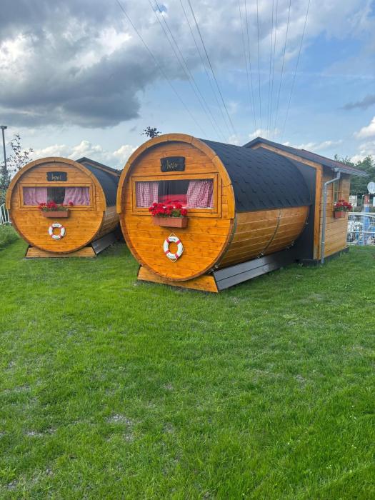 Schlaffass im Yachthafen Merzig