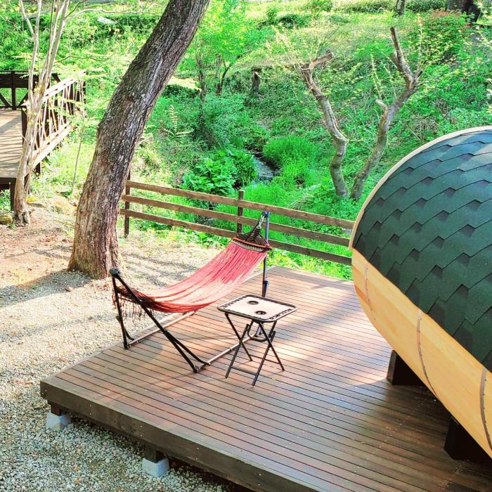 NASU terrace MANA 森のバレルサウナとBBQグリル