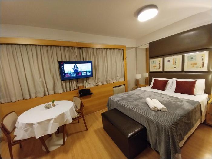 Flat Transamerica3 Bela Cintra com estacionamento