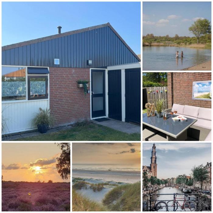 Comfortabel 6-persoons huisje nabij strand, bos, duinen en stad