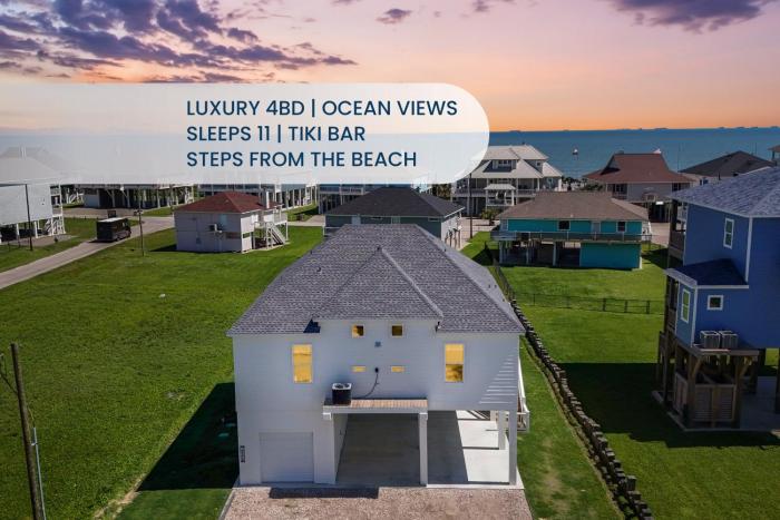 4BR Beach Haven - Deck, Gourmet Kitchen, Tiki Bar Fun