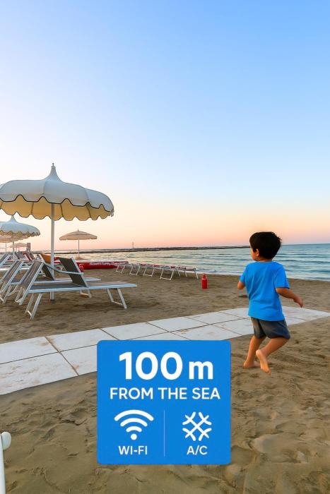 PROMO- 100 mt dal Mare- Relax-WiFi & AC