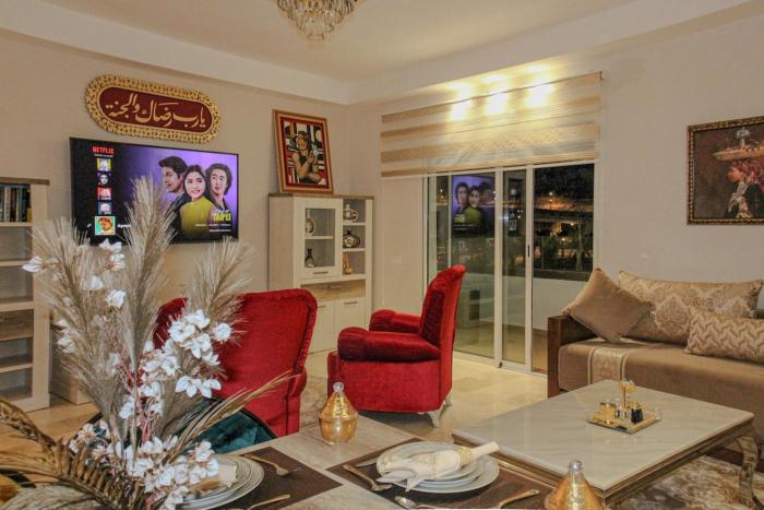 Marina Agadir Luxury Apartment with Mountain View & Pool Access