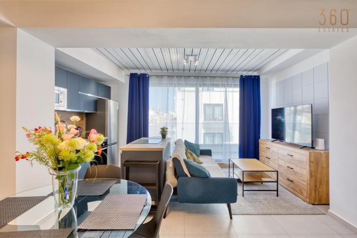 Modern 1BR Gzira Apt with Terrace near Sea & Ferry by 360 Estates