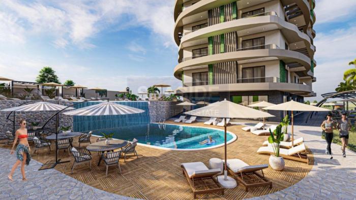 Stylish 1BR Flat Pool View & 10 min Walk to Beach