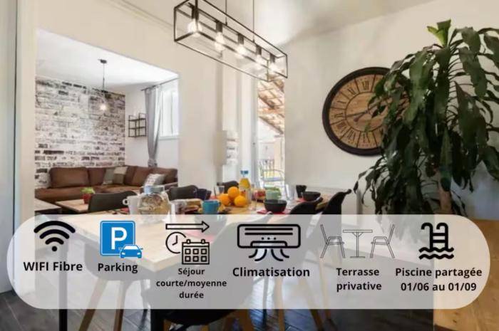 Design Industriel avec Terrasse Privative