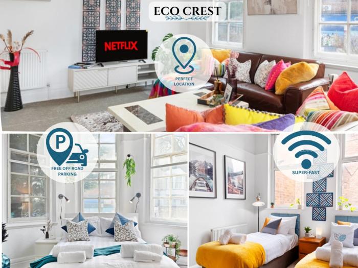 EcoCrest-Superior 2 Bedroom 2 Bath - Free Parking - Sleeps 5