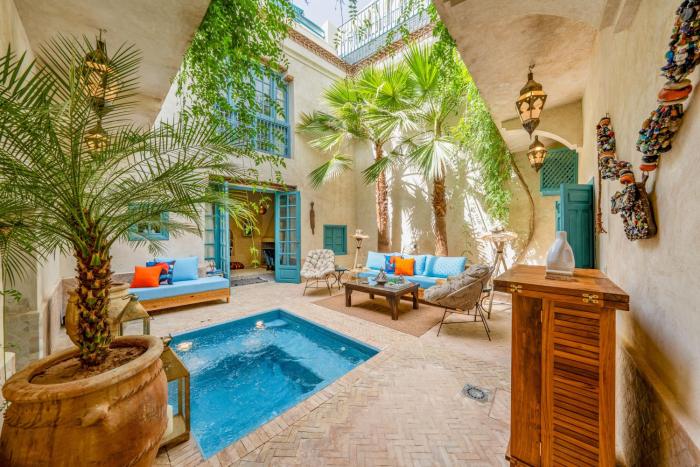 Riad Dar Palma Heated Pool Jacuzzi Heart Of Marrakech Medina