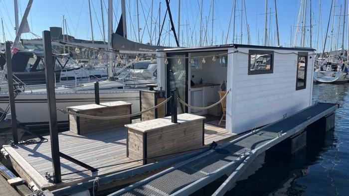 Houseboat in Karlskrona City