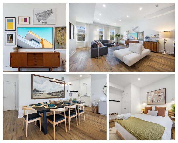 Designer Loft on Queen W 10ft ceilings, parking
