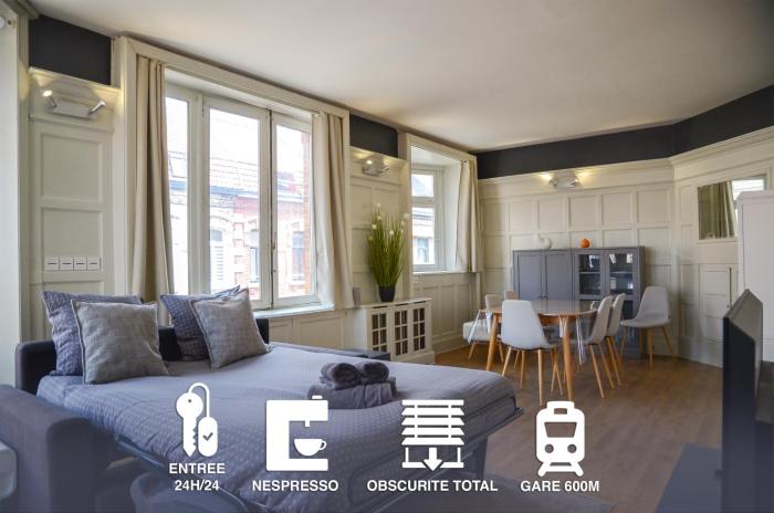 46 m2, Centre, Gare 600m, Prox Lille, Nespresso