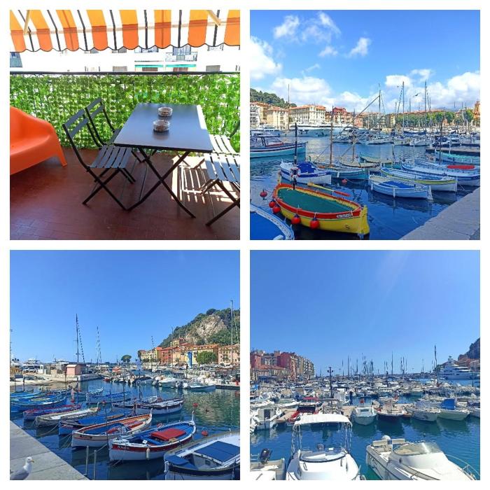 Port de Nice-charmant appartement bucolique ! vue port
