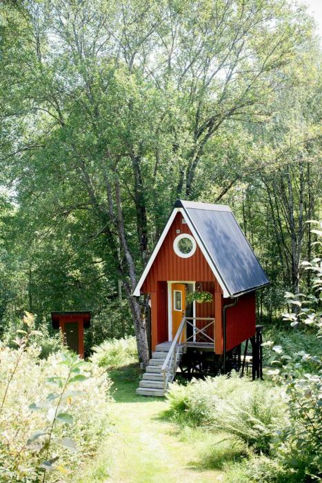 Small Cabin With Outdoor Kitchen By Forest Stream