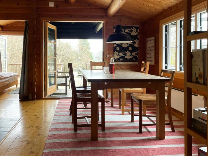 Norwegian Log Cabin Near Beach And Nature