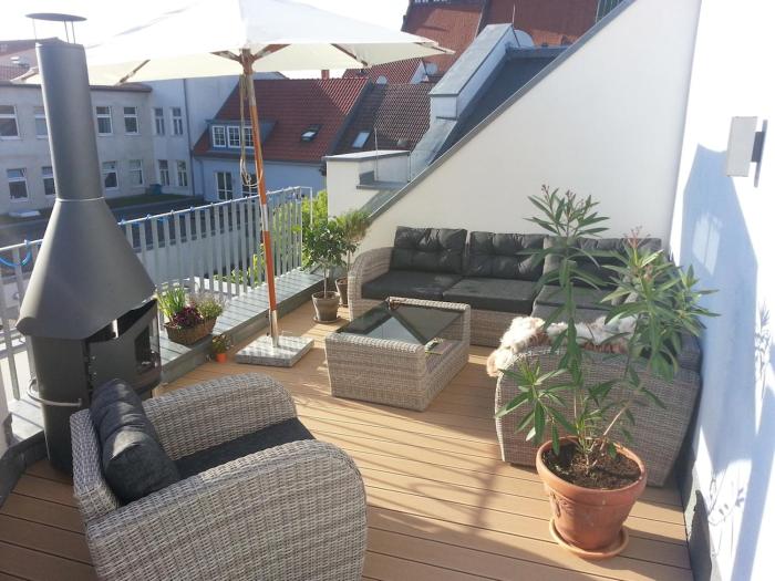 Wohnung mit großer Dachterrasse im Herzen Greifswalds