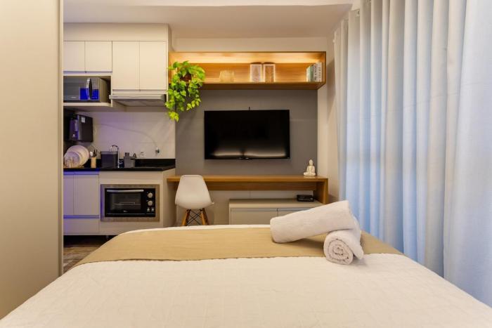 AP 508 Wonder · Studio Aconchego | Pool, Sauna, Rooftop.