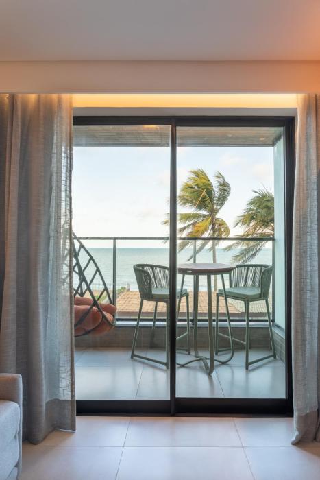 FLAT pé na areia frente mar com vista incrível, HYDE PARK 103