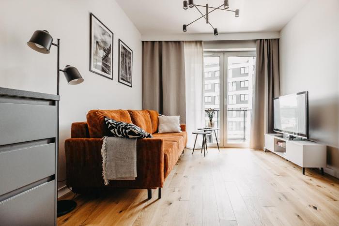 Białowieska 67 - Apartament z sypialnią, balkon w Porcie Popowice - Wrocław - Fair Rentals