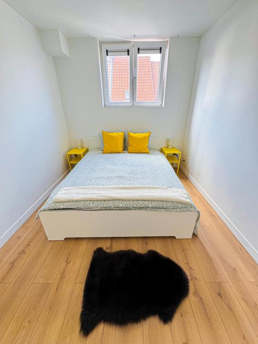 Modern 1BR & 1LR Apartment, 10 min Walk to City Center