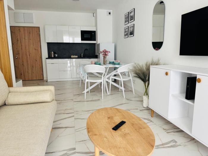 Rodzinny Apartament przy plaży, Bezpłatny parking Dąbki