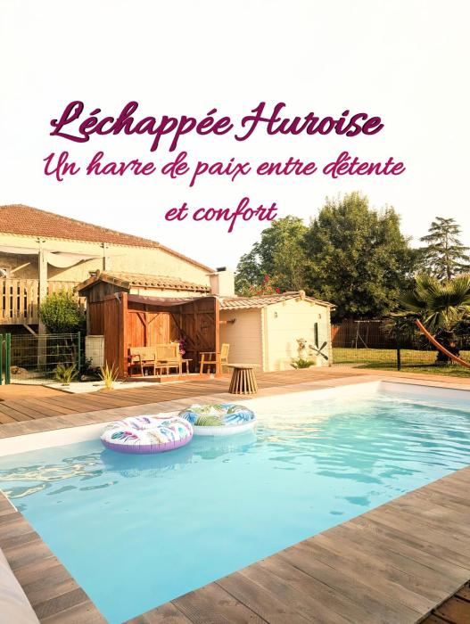 Léchappée Huroise, piscine et spa privatifs