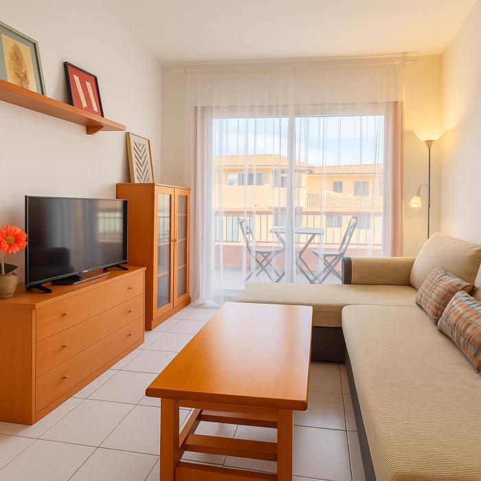 Alquilaencanarias-Medano Galte, terrace and beach