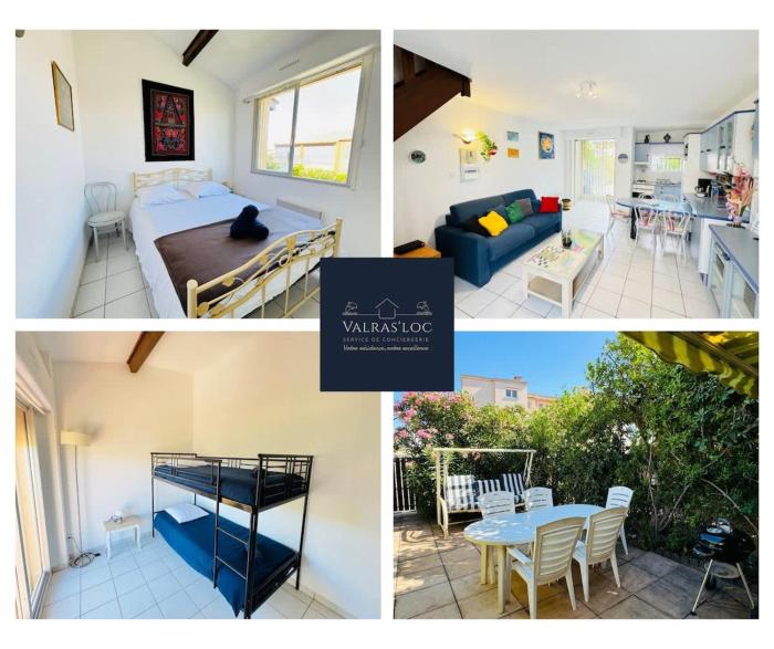 Valras-Loc Maison de ville avec terrasse