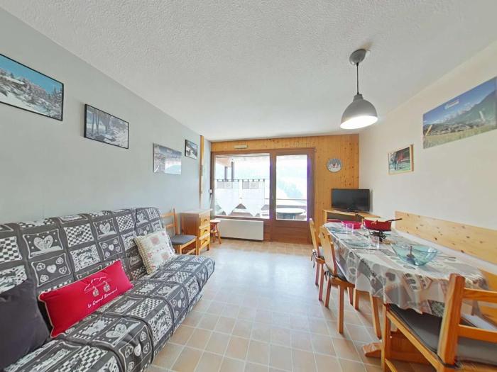 Studio cabine 4 pers avec terrasse et garage, proche navettes ski - Le Grand-Bornand - FR-1-241-242