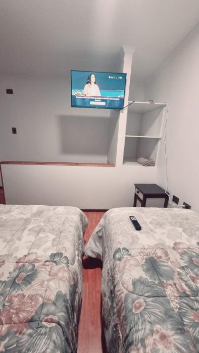 cabaña centrica con vista al rio