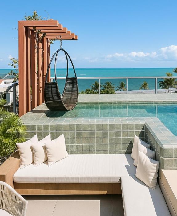 Flat I1 à beira-mar do Caribessa