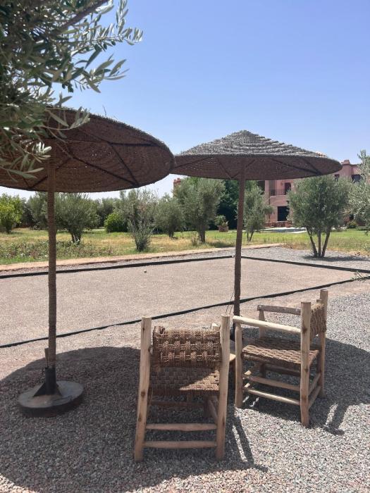 Campagne chic à Marrakech vue sur Atlas