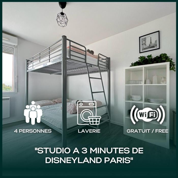 Le 82 - Studio pour 4 à 3 minutes de Disneyland Paris