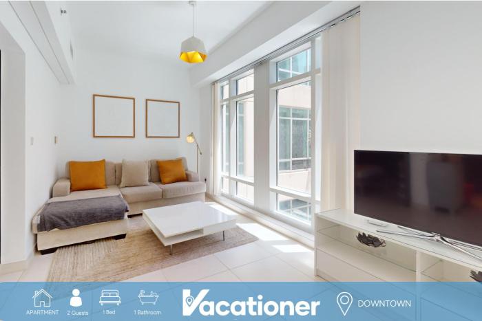 Vacationer Holiday Homes I 1 Bed Downtown I Walk to Dubai Mall & Burj Khalifa