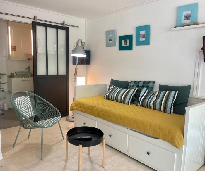 Studio avec jardin sud proche bord de mer