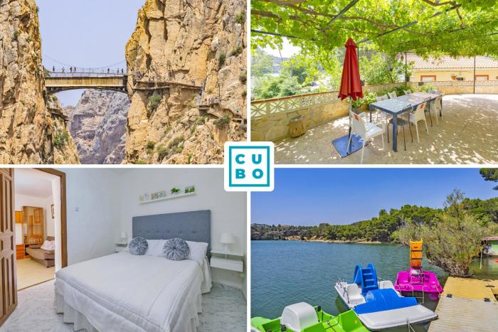 Cubos Casa Rural El descanso del Caminito del Rey