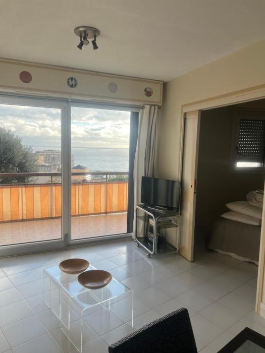 2 p vue mer terrasse proche monaco