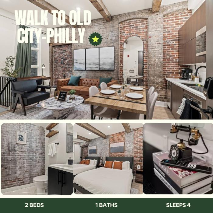 New Townhouse Sleep 4 Old City Walk to Everything!