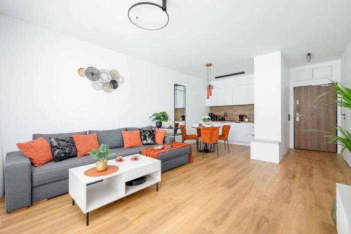 Orange Dream - przytulny apartament nad morzem - z balkonem