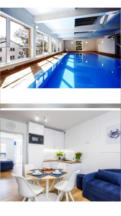 Apartament 1B Niebieskie Apartamenty Poddąbie dawniej Blue Marine z basenem krytym, odkrytym, salą zabaw, animacjami